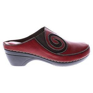 Spring Step Vanessa Leather Slip On Clog Size 9